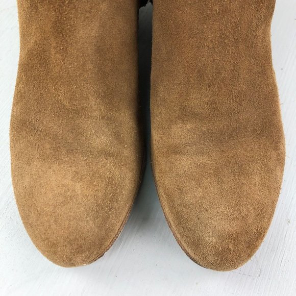 Woman by Common Projects Women's EU 36 (US 6) Brown Leather Side Zip Ankle Boots - Picture 8 of 14